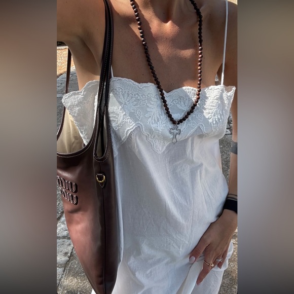 NWT ZARA EMBROIDERED STRAP DRESS Small S - Picture 5 of 6